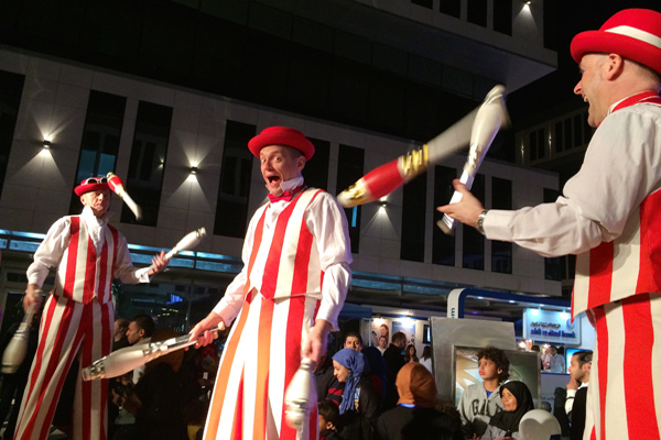 Egypt jugglers on stilts performance show events entertainment